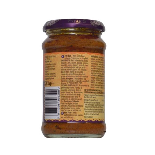 Balti - indische Curry Paste 283g - Patak`s